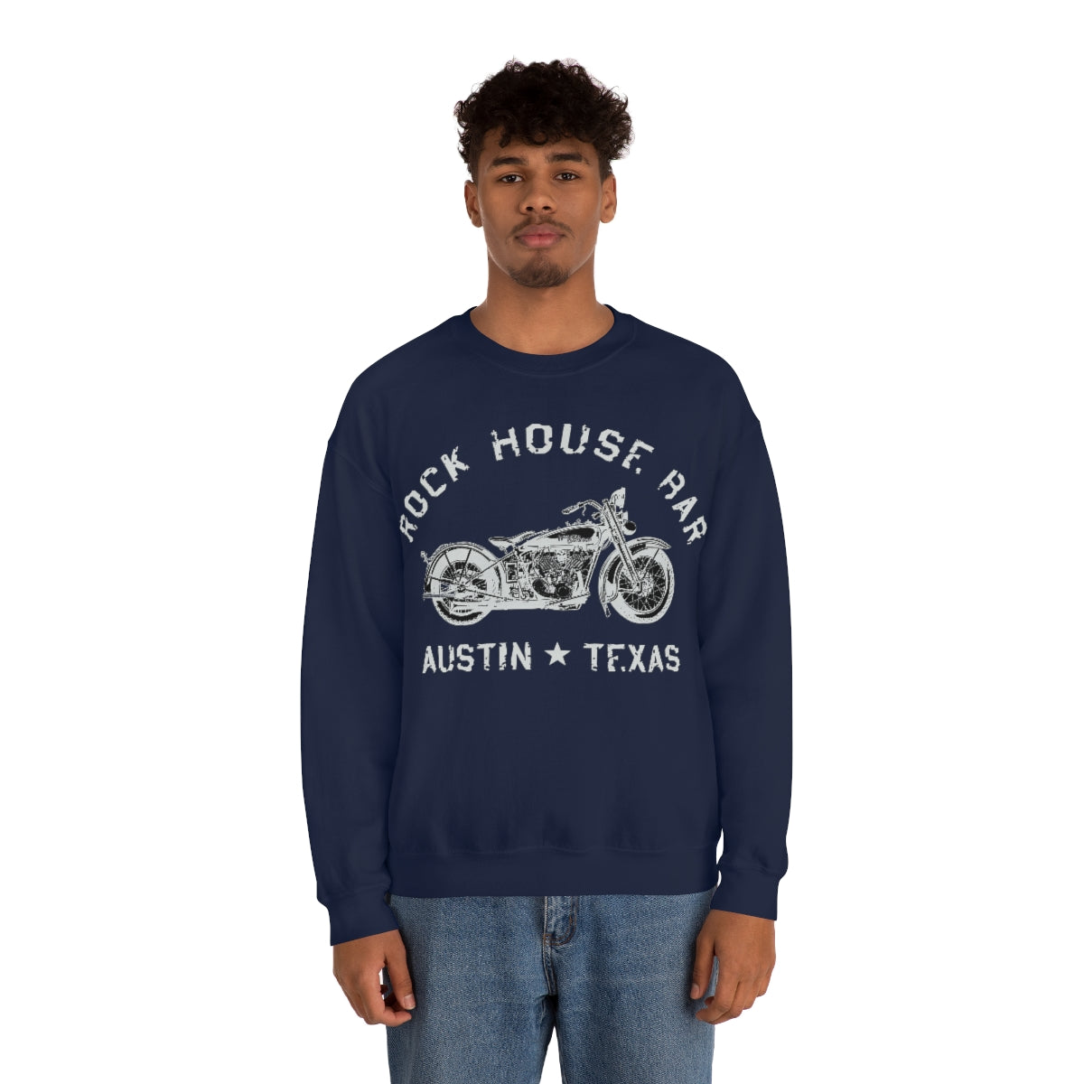 Unisex Heavy Blend™ Crewneck Sweatshirt - Motorcycle