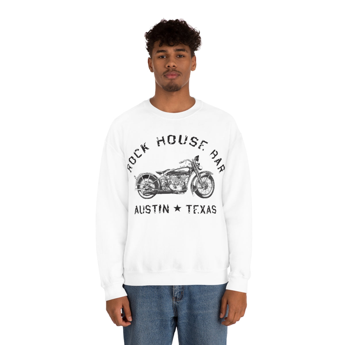 Unisex Heavy Blend™ Crewneck Sweatshirt - Motorcycle