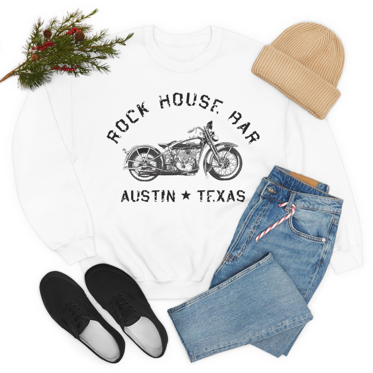 Unisex Heavy Blend™ Crewneck Sweatshirt - Motorcycle