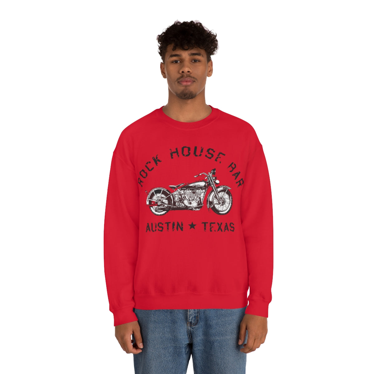 Unisex Heavy Blend™ Crewneck Sweatshirt - Motorcycle