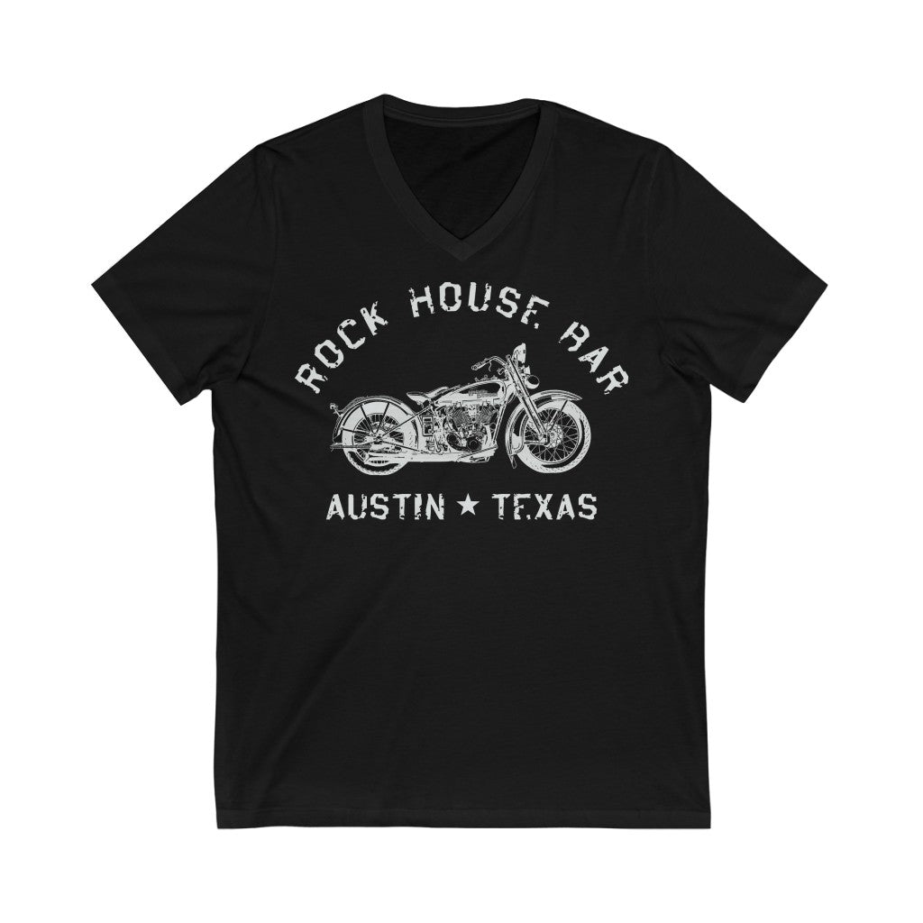 Unisex Jersey Short Sleeve V-Neck Tee - Motorcycle