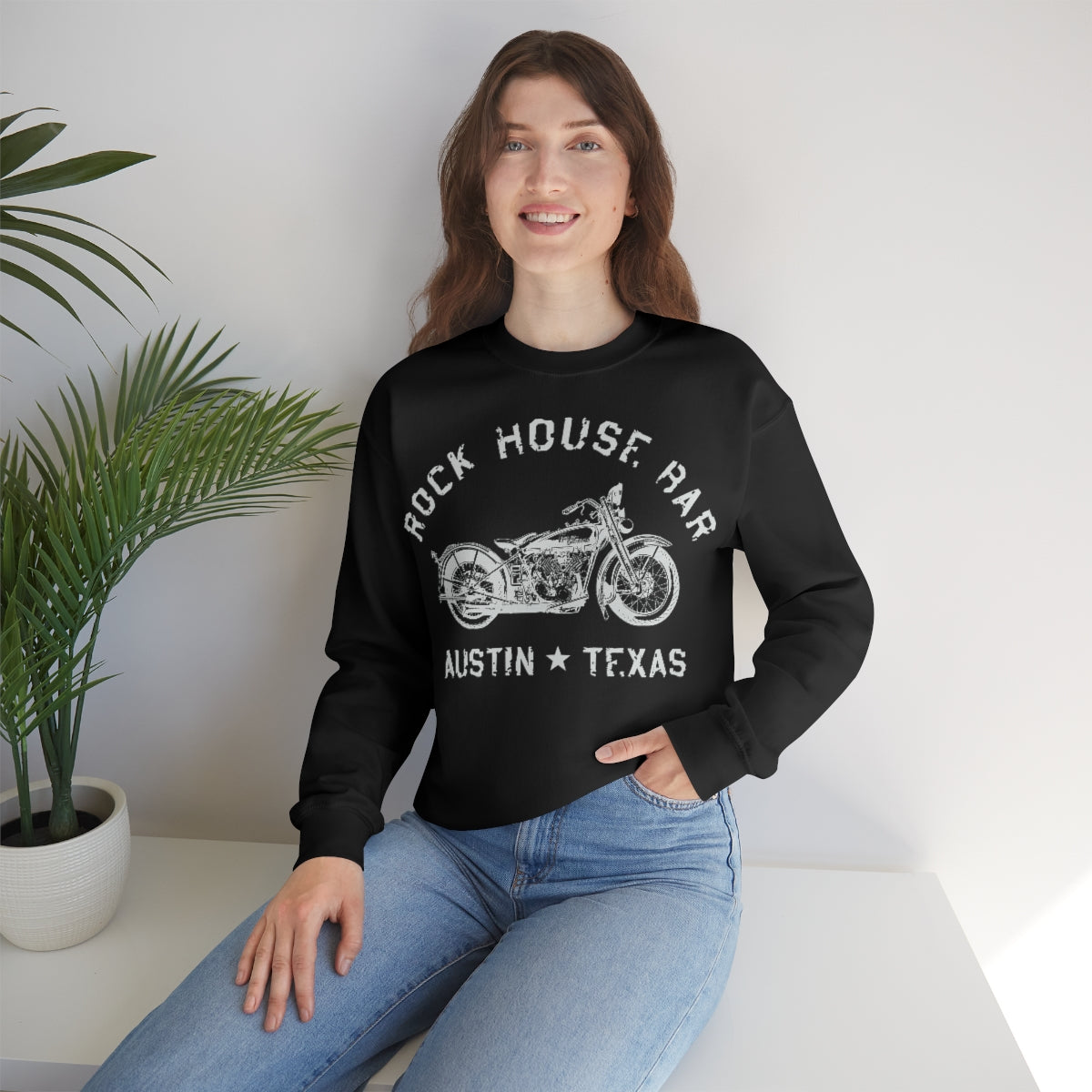 Unisex Heavy Blend™ Crewneck Sweatshirt - Motorcycle