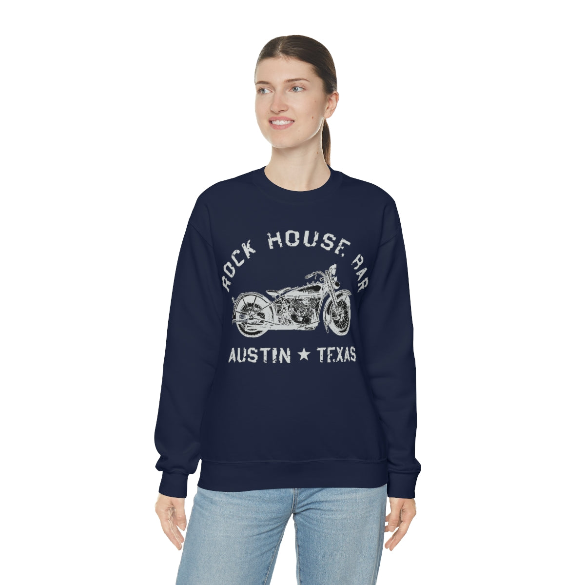 Unisex Heavy Blend™ Crewneck Sweatshirt - Motorcycle