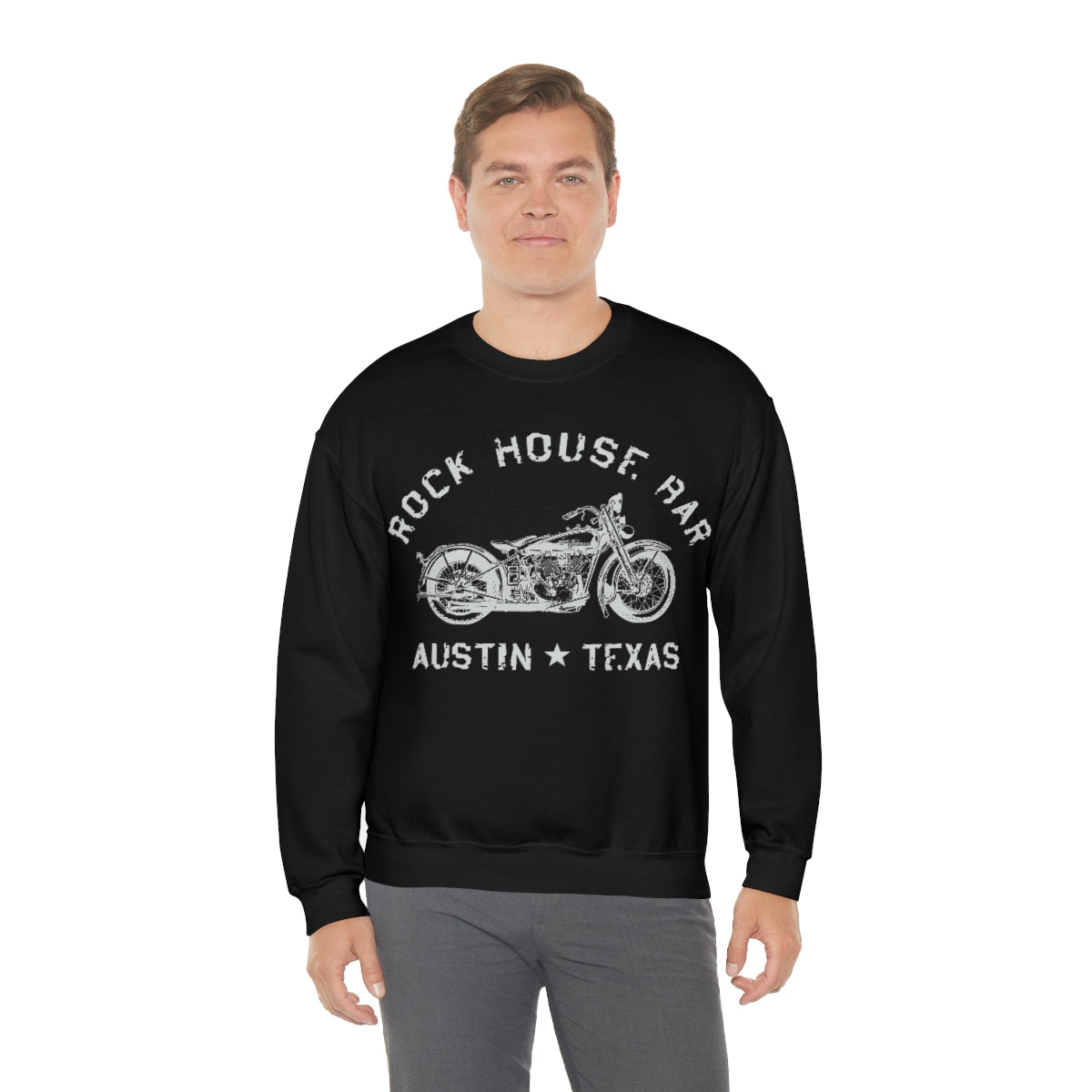 Unisex Heavy Blend™ Crewneck Sweatshirt - Motorcycle