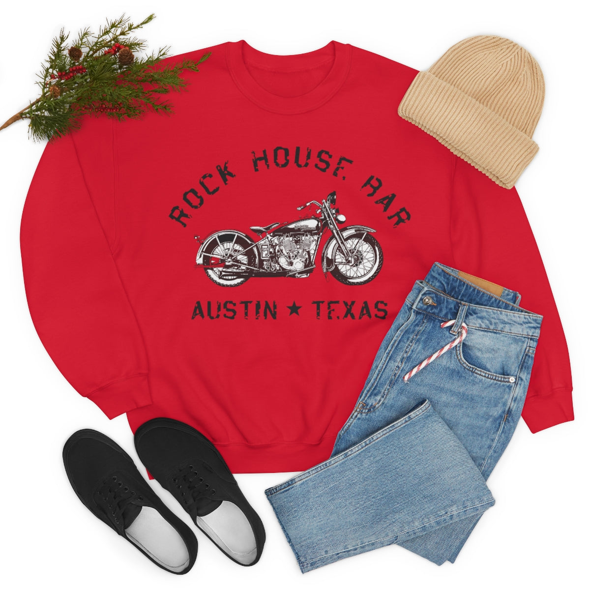 Unisex Heavy Blend™ Crewneck Sweatshirt - Motorcycle