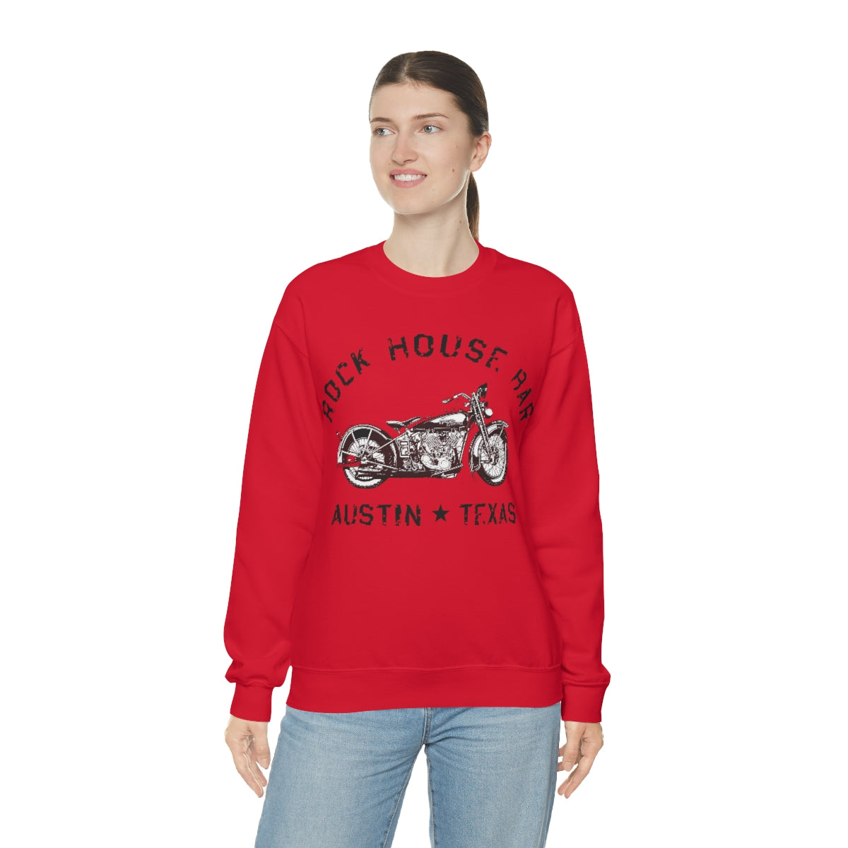 Unisex Heavy Blend™ Crewneck Sweatshirt - Motorcycle
