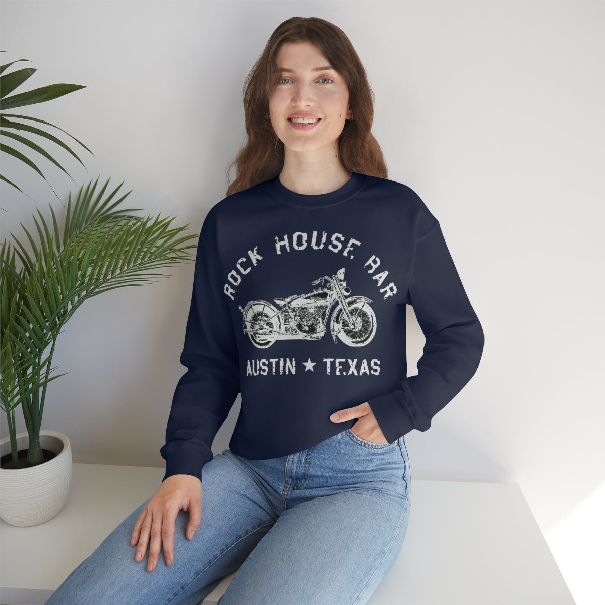 Unisex Heavy Blend™ Crewneck Sweatshirt - Motorcycle