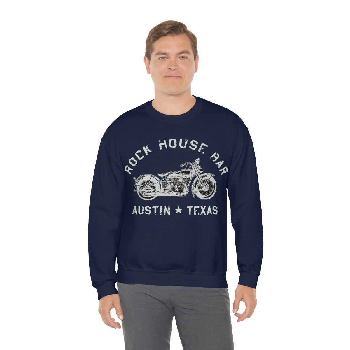 Unisex Heavy Blend™ Crewneck Sweatshirt - Motorcycle