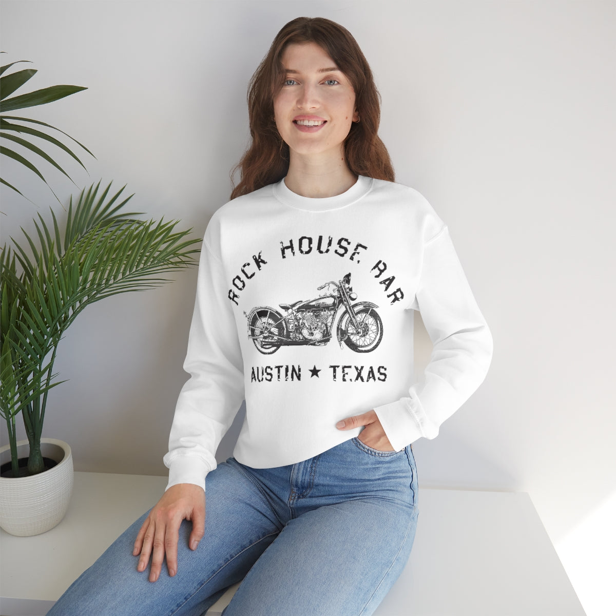 Unisex Heavy Blend™ Crewneck Sweatshirt - Motorcycle